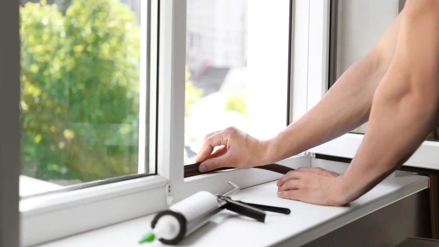Door frames & window gaps — the #1 entry point for ants and spiders